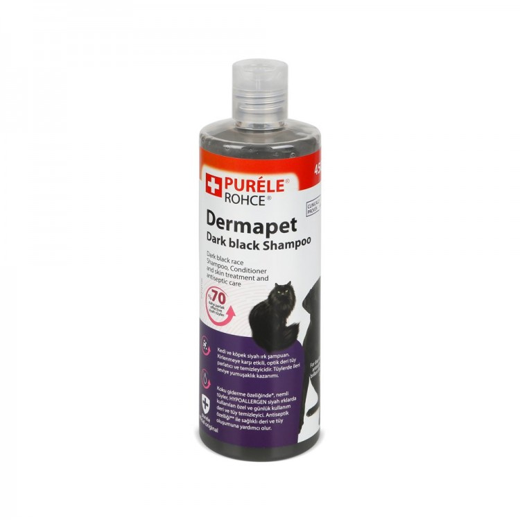 Purele Dermapet Siyah Irk Kedi Ve Köpek İçin Dermatolojik Etkili Kremli Şampuan