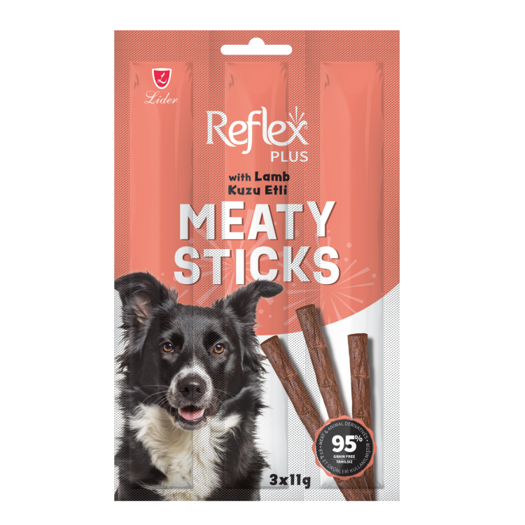 Reflex Dog Stick Kuzu Etli Köpek Tahılsız Ödül Çubukları