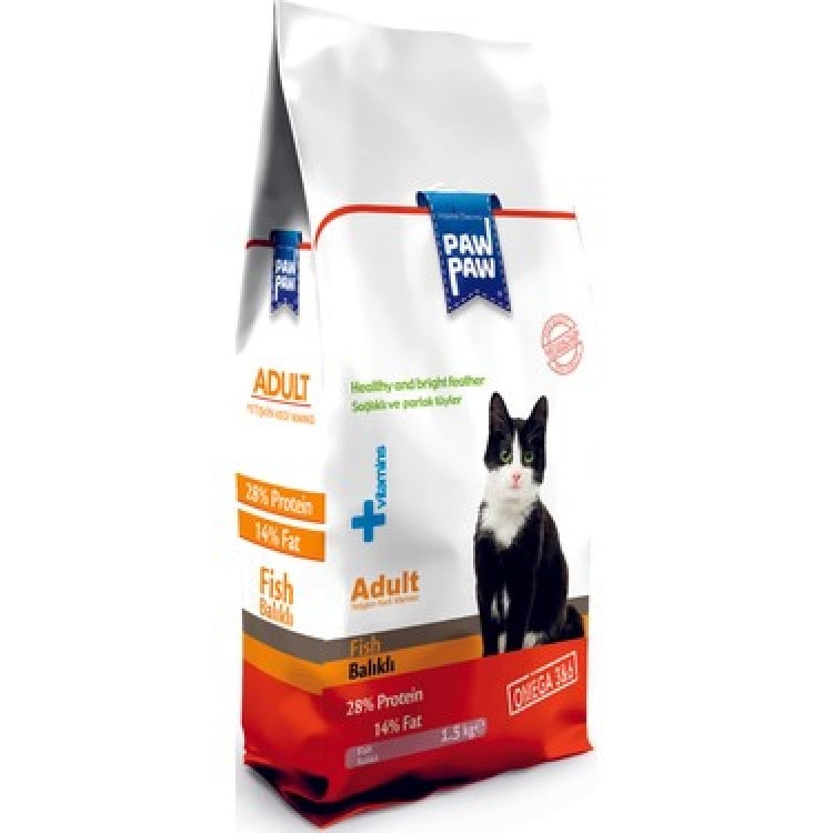 Paw Paw Balıklı Kedi Maması 1 KG