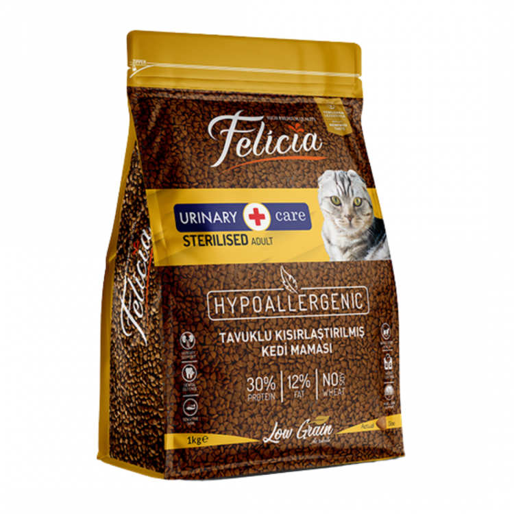 Felicia Az Tahıllı  Tavuklu Kısır Kedi Maması 1 kg