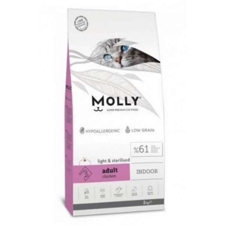 Molly Sterilised Tavuklu Kısır Kedi Maması 1 Kg