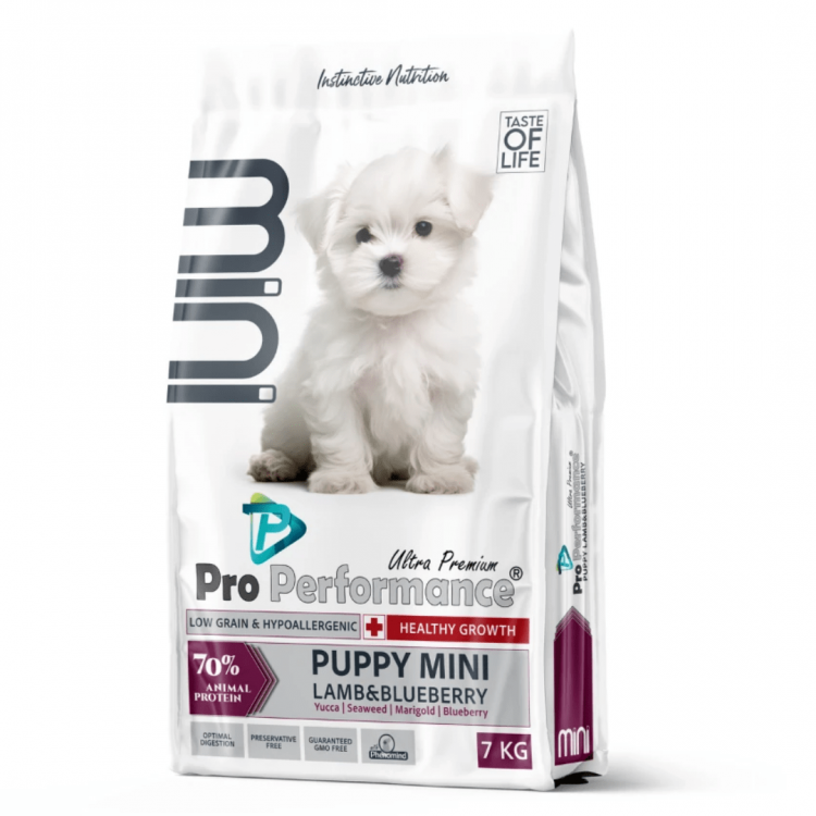 Pro Performance Kuzu Etli ve Yaban Mersinli Küçük Irk Yavru Köpek Maması 1 KG
