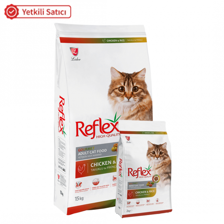 Reflex Multicolor Tavuklu Ve Pirinçli Yetişkin Kedi Maması 15 kg
