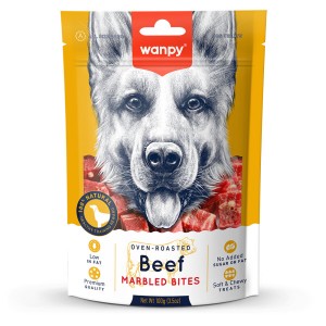 Wanpy Marbled Köpek Ödül Et Parçaları 100 gr Wanpy Marbled Köpek Ödül Et Parçaları 100 gr
