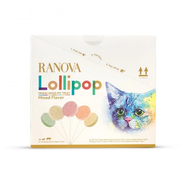 Ranova Kediler için Karışık Lezzetli Lolipop Ödül 1.4 Gr - 15 Adet Ranova Kediler için Karışık Lezzetli Lolipop Ödül 1.4 Gr - 15 Adet