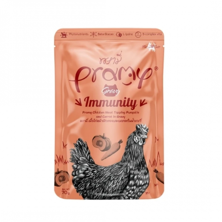 Pramy Indoor Sos İçinde Tavuklu Balkabaklı ve Havuçlu Yaş Mama