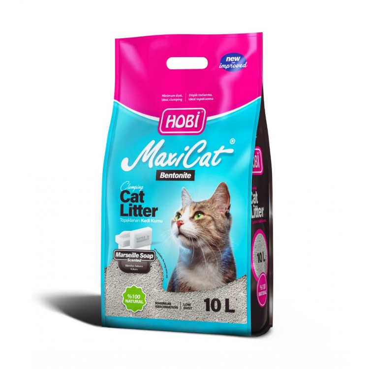 Hobi Maxicat Marsilya Sabunlu Bentonit Kedi Kumu 10 Lt