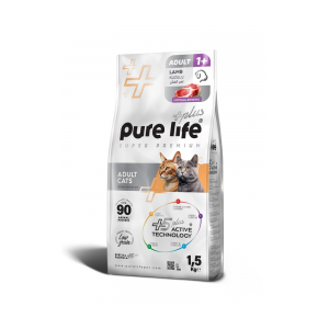 PureLife Plus Kuzulu Yetişkin Kedi Maması 1.5 Kg