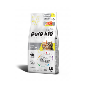 PureLife Plus Somonlu Yavru Kedi Maması 1.5 Kg