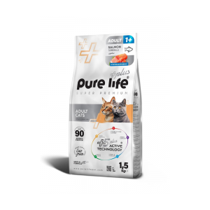 PureLife Plus Somonlu Yetişkin Kedi Maması 1.5 Kg
