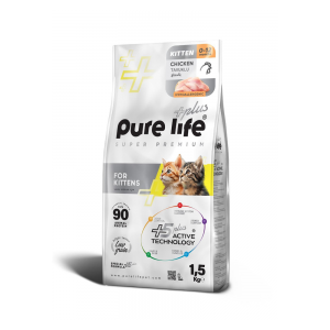 PureLife Plus Tavuklu Yavru Kedi Maması 1.5 Kg
