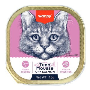 Wanpy Ton Balıklı & Somonlu Alutray Yaş Mama 40 Gr
