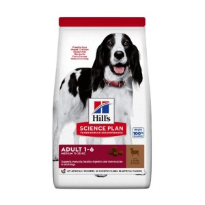 Hills Adult Medium Lamb Rice Kuzu Etli ve Pirinçli Yetişkin Köpek Maması 12+2 kg