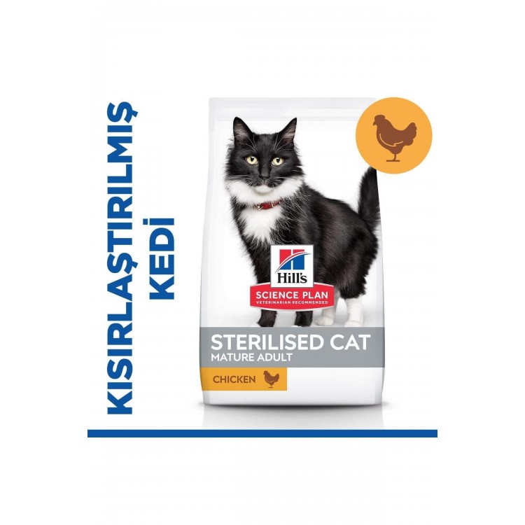 Hill's SCIENCE PLAN 7+ Tavuklu Kısırlaştırılmış Yaşlı Kedi Maması 1,5kg