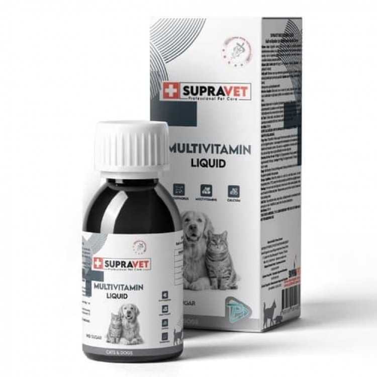 Supravet Sağlıklı Kedi ve Köpekler İçin Multivitamin Damlası 100 ml
